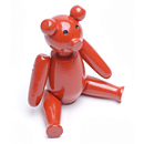 PUR NORSK (プルノシュク) オーエンおじいさんの木製おもちゃ 赤いクマ